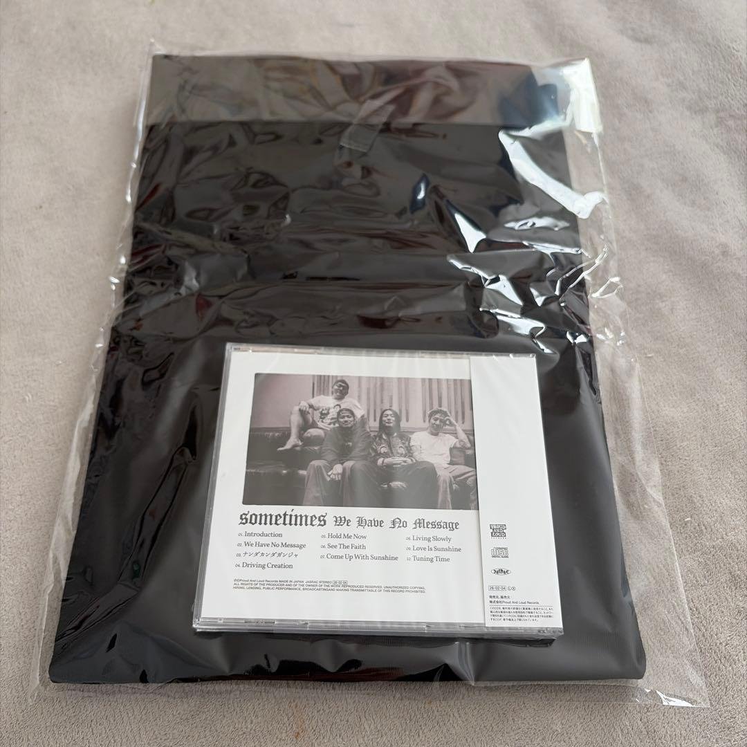 SOMETIMES アルバム WE HAVE NO MESSAGE Tシャツ付き
